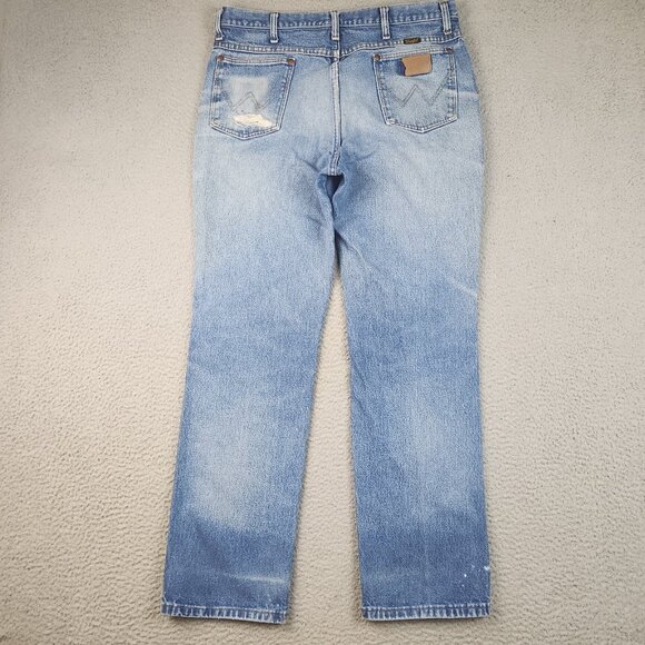 Wrangler Jeans Mens 36x32 Blue 936 Slim Fit Cowboy Cut Western Chore Ranch Rodeo - Picture 2 of 16